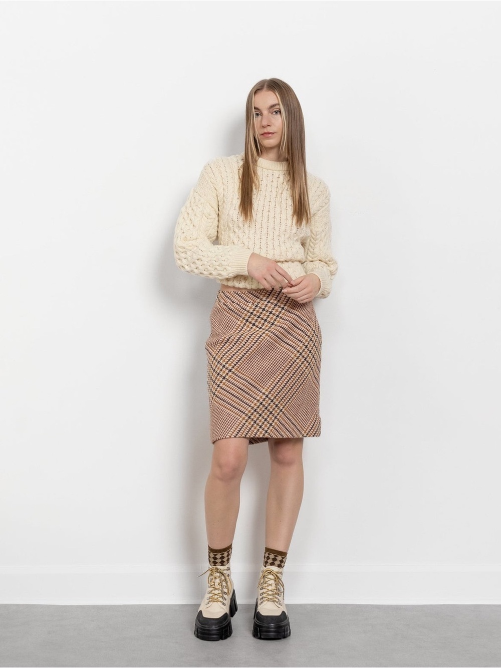 Vintage Tory Burch Jasmine Wool Pencil Skirt - Picture 2 of 11